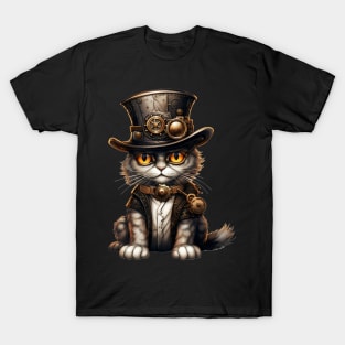 Cat Halloween Steampunk for Cat Lovers T-Shirt